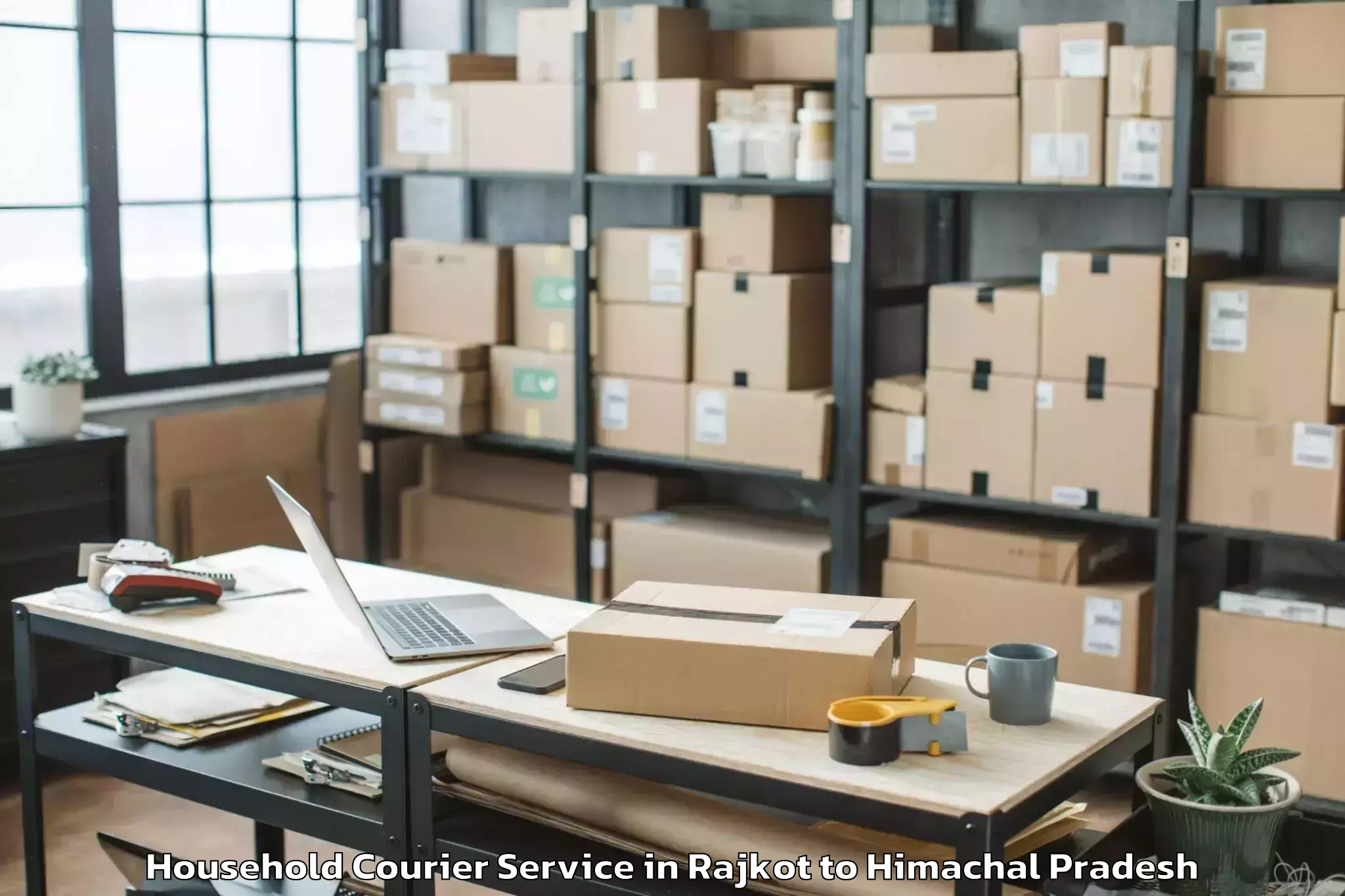 Reliable Rajkot to Kangra Household Courier